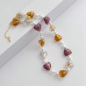 Loving heart pearl necklace