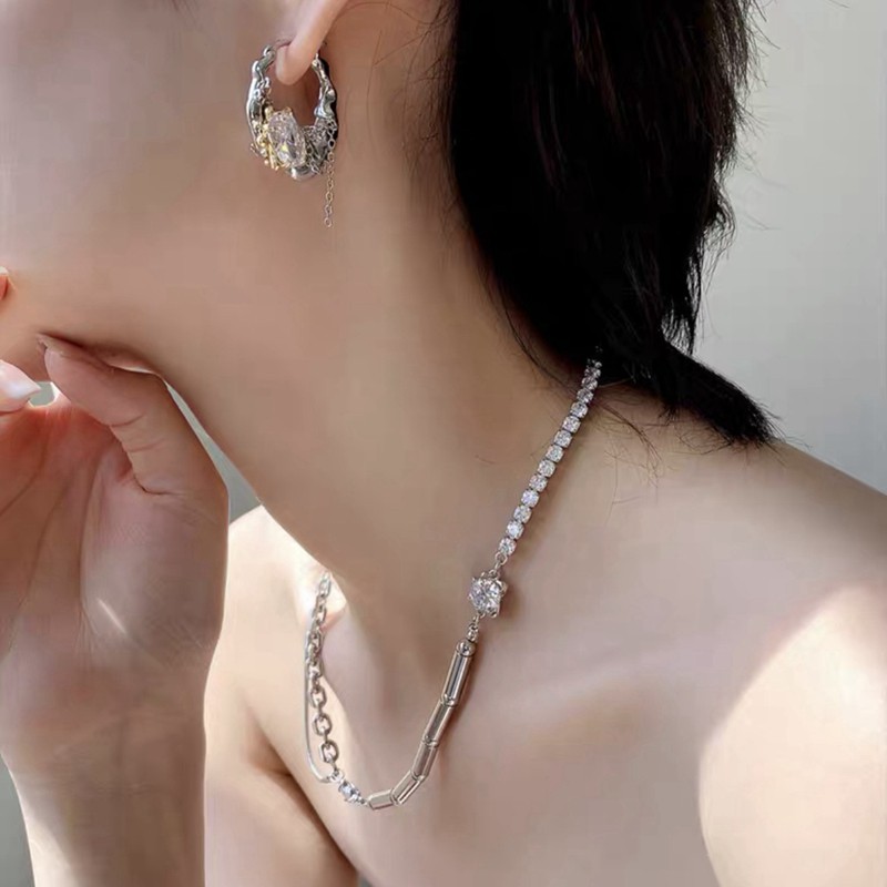 Metal chain deals earrings