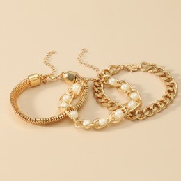 Pearl Chain Bracelet Set