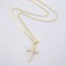 Crystal Cross Pendant Chain Necklace