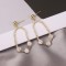 Luxcury Oval Crystal Opal Earrings