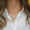 Fashion Chain Stitching Pearl Necklace