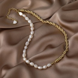 Luxury Chain Stitching Pearl Necklace