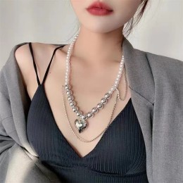 Exquiste Pearl Stitching Chain Necklace for Men or Women