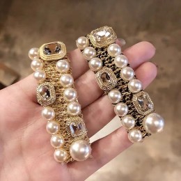 Exquisite Crystal Pearls Hair Clips