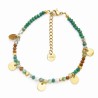 French Colored Hand Beaded Small Sequins Bracelet
