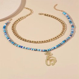 Stackable Multi-layer Colored Soft Pottery Necklace