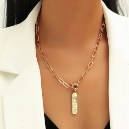 pin lock pendant necklace