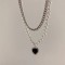 Stackable Pearl Crystal Pendant Necklace for Women