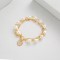 Double Layer Chain Stitching Lovely Pearl for Women Crystal Pendant Necklace