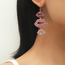 Color Lip Stud Earrings