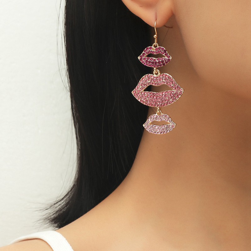 Lip sales stud earrings