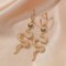 women's round ear buckle snake animal earrings