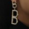 Letter B ear buckle earring