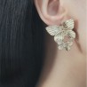 hollow butterfly hair clip earring