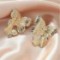 hollow butterfly hair clip earring