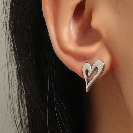 Loving heart earrings