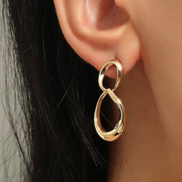 Metal Figure 8 Earrings