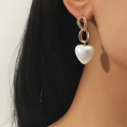 Pearl Loving Heart Earrings