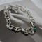 Green Crystal Chain Necklace