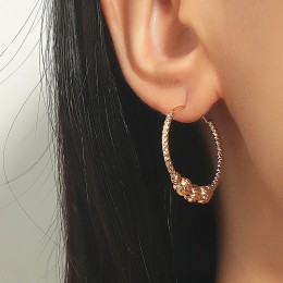 New cut flower beaded earrings